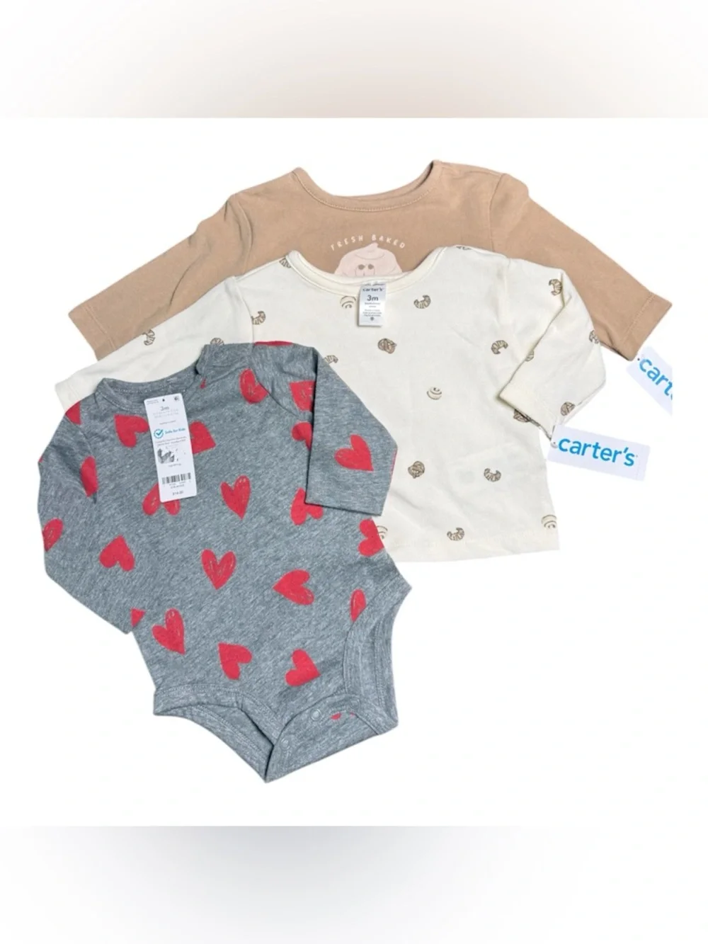 Carter’s‎ 3 Pc Baby Set 3M Bodysuit & Tops New